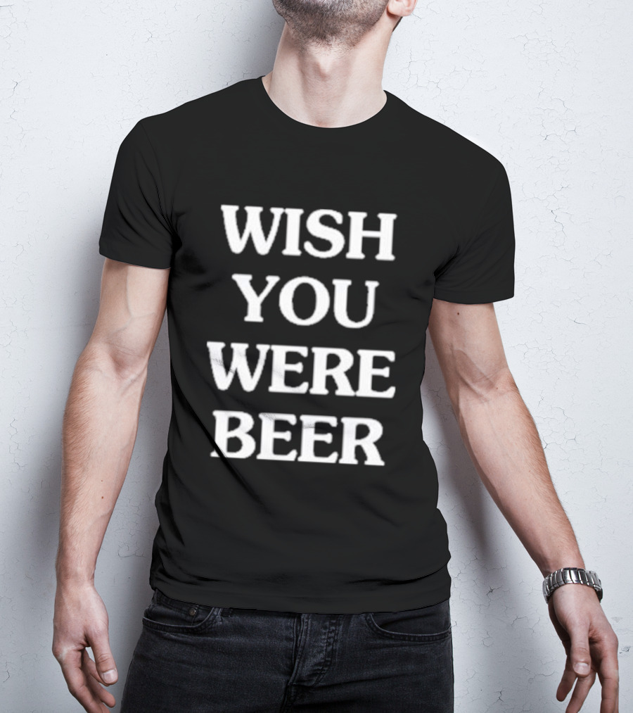 Kansas City Wish You Were Beer Text T-Shirt