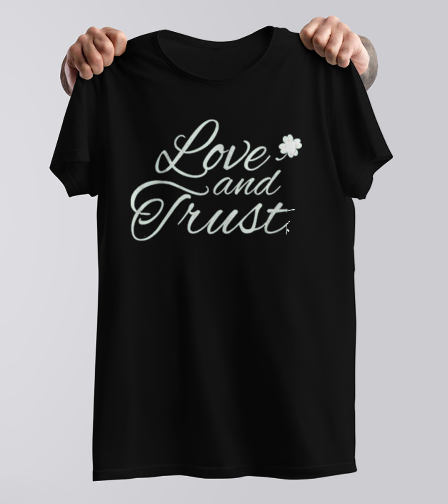 Love And Trust Shamrock Boston Basketball T-Shirt