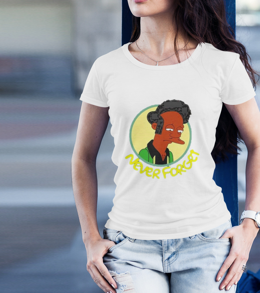 Never Forget Apu Simpsons Character T-Shirt