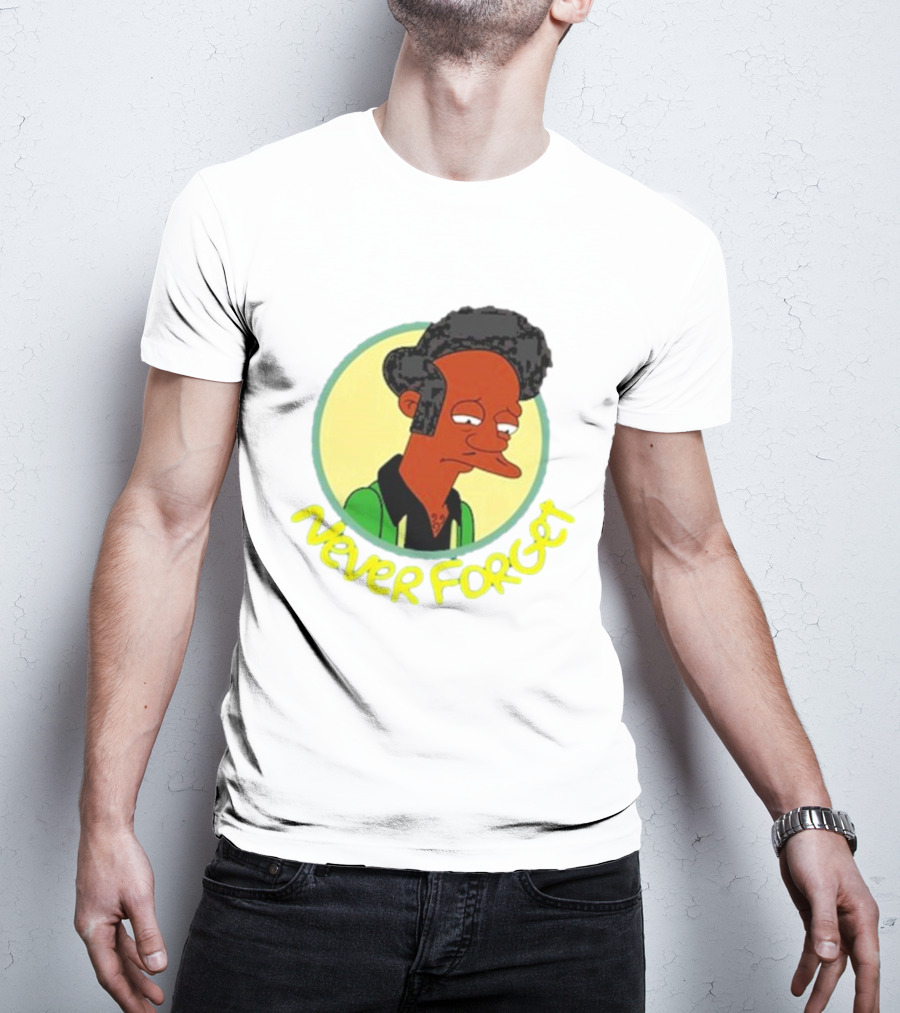 Never Forget Apu Simpsons Character T-Shirt