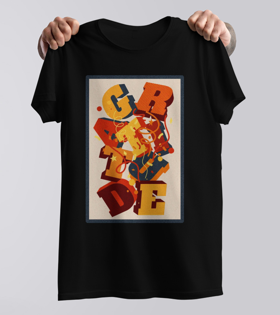 GRADE 3D Letter Explosion T-Shirt