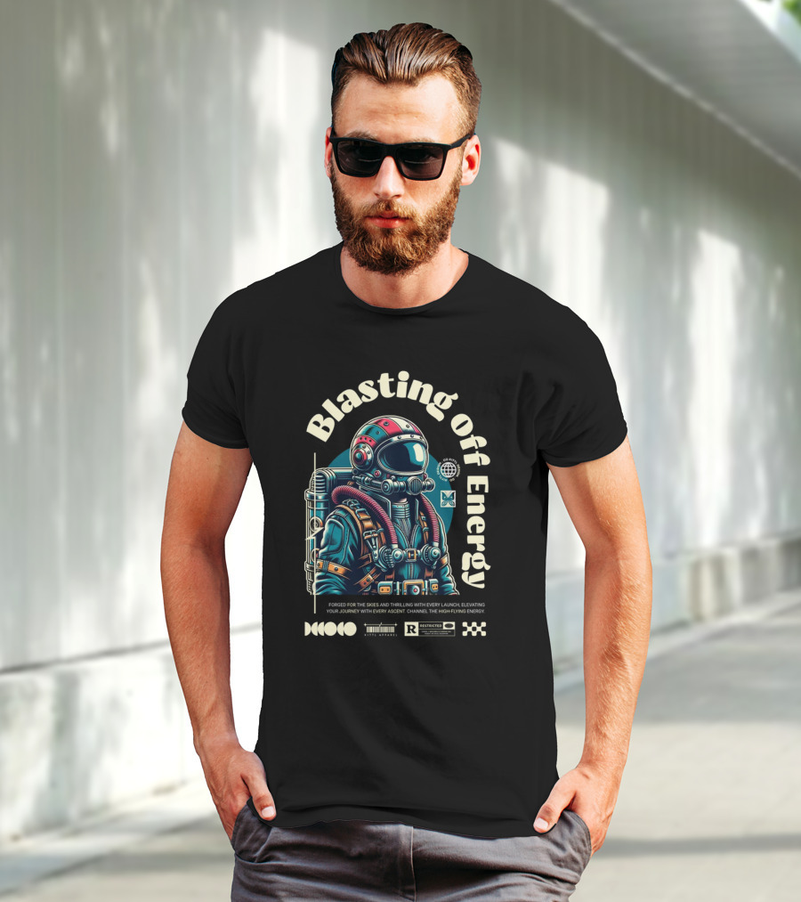 Blasting Off Energy Forged For The Skies Thrilling Launch High-Flying Journey T-Shirt