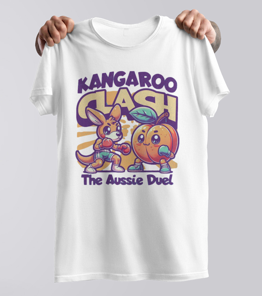 Kangaroo Clash The Aussie Duel T-Shirt