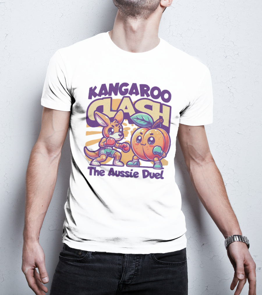Kangaroo Clash The Aussie Duel T-Shirt