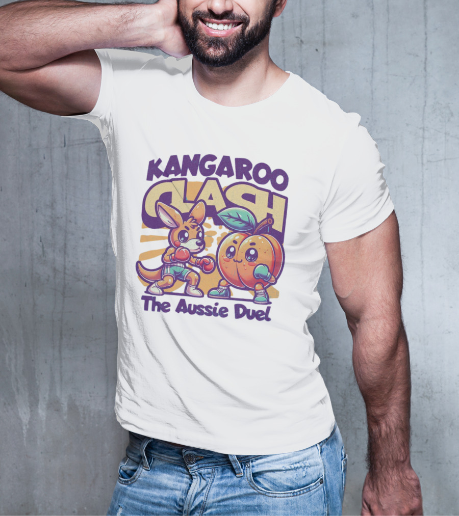 Kangaroo Clash The Aussie Duel T-Shirt