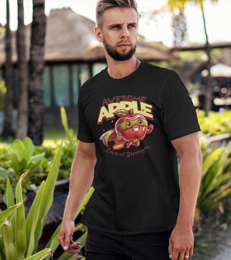 Awesome Apple Crunch Core Of Strength T-Shirt