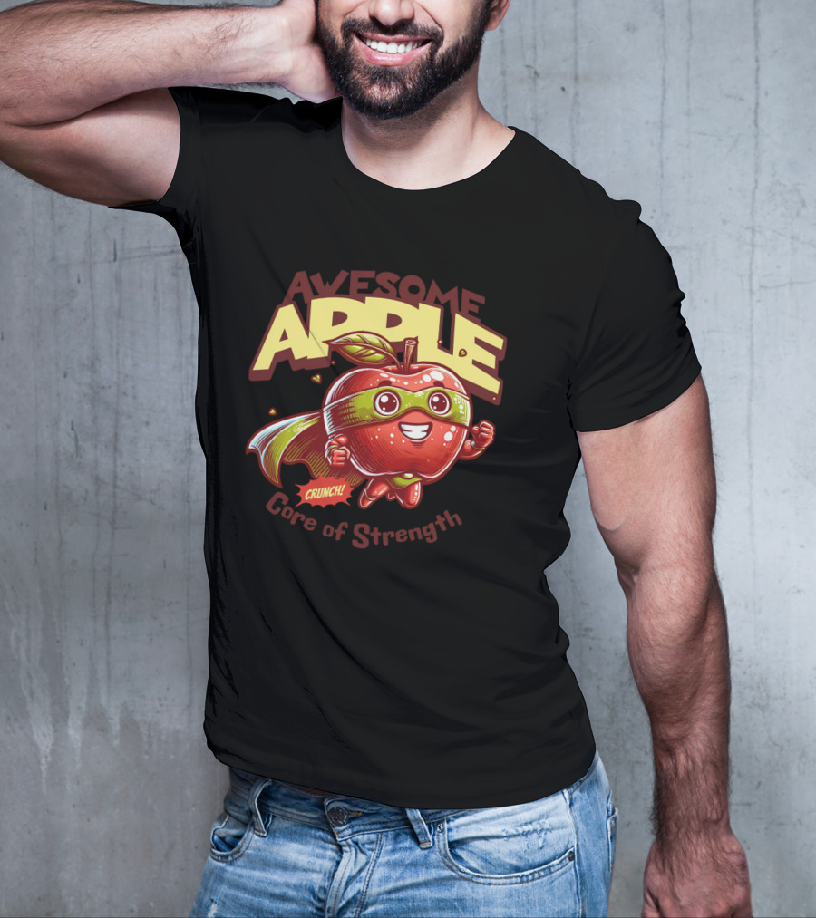 Awesome Apple Crunch Core Of Strength T-Shirt