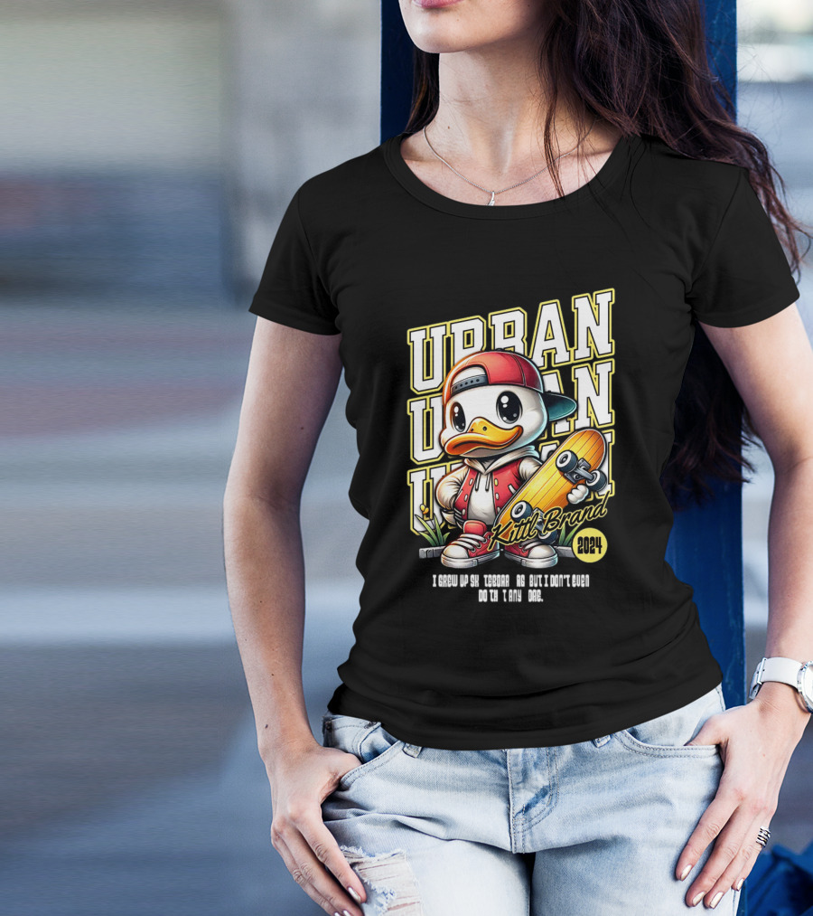 Urban Duck Skateboarding Kittl Brand T-Shirt