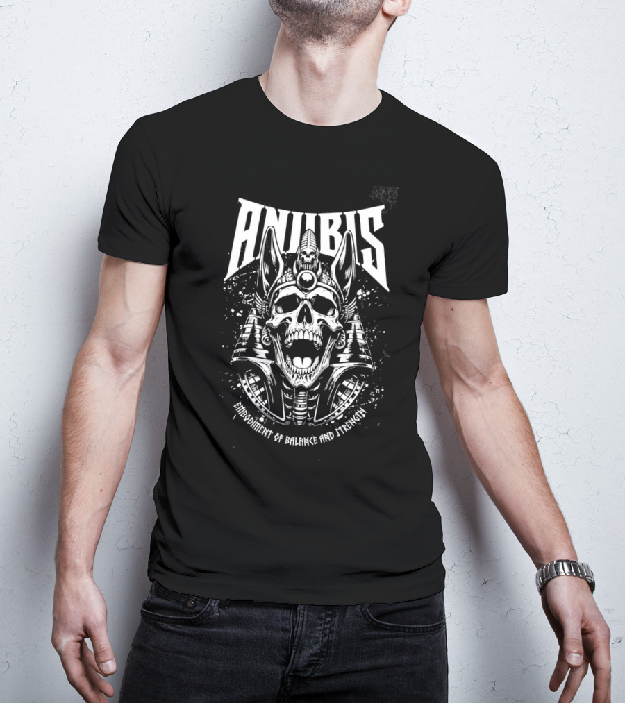 Anubis Skull Embodiment Of Balance And Strength T-Shirt
