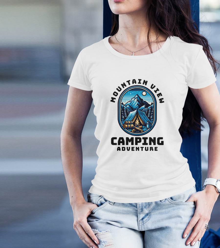 Mountain View Camping Adventure T-Shirt