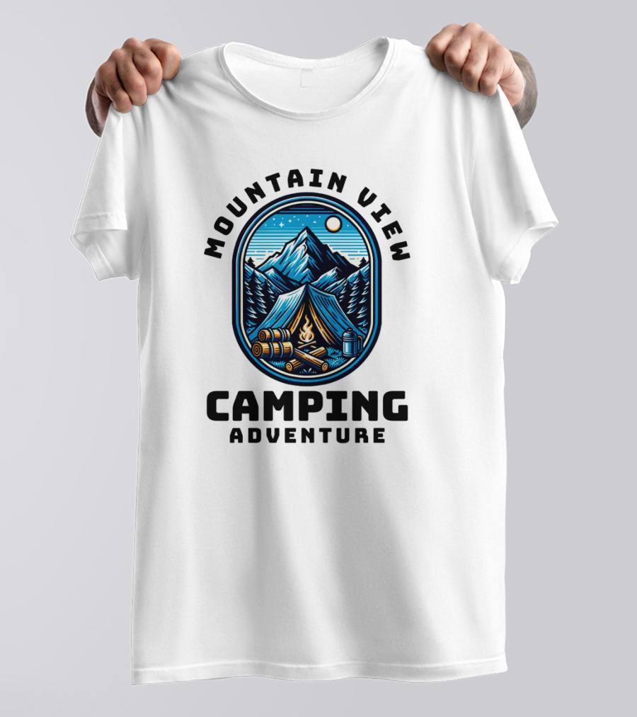 Mountain View Camping Adventure T-Shirt