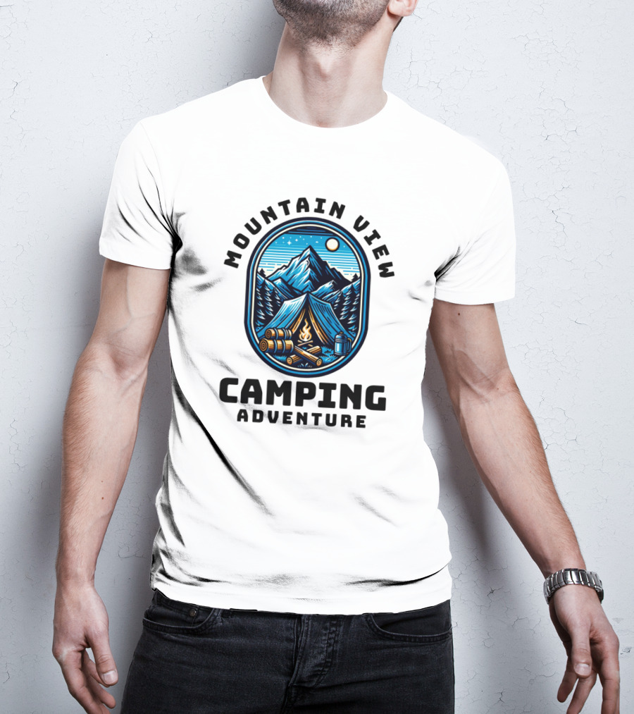 Mountain View Camping Adventure T-Shirt
