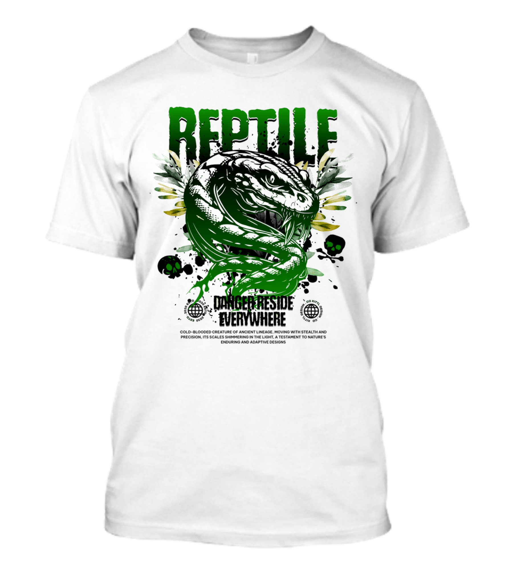 Reptile Danger Reside Everywhere Stealth Creature Of Ancient Lineage T-Shirt