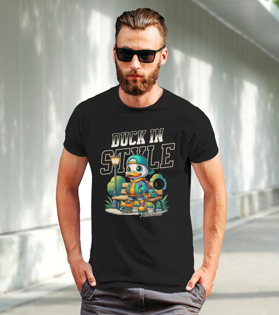 Duck In Style Skating Through Life's Ups And Downs With Friends Around Kutt Brand T-Shirt