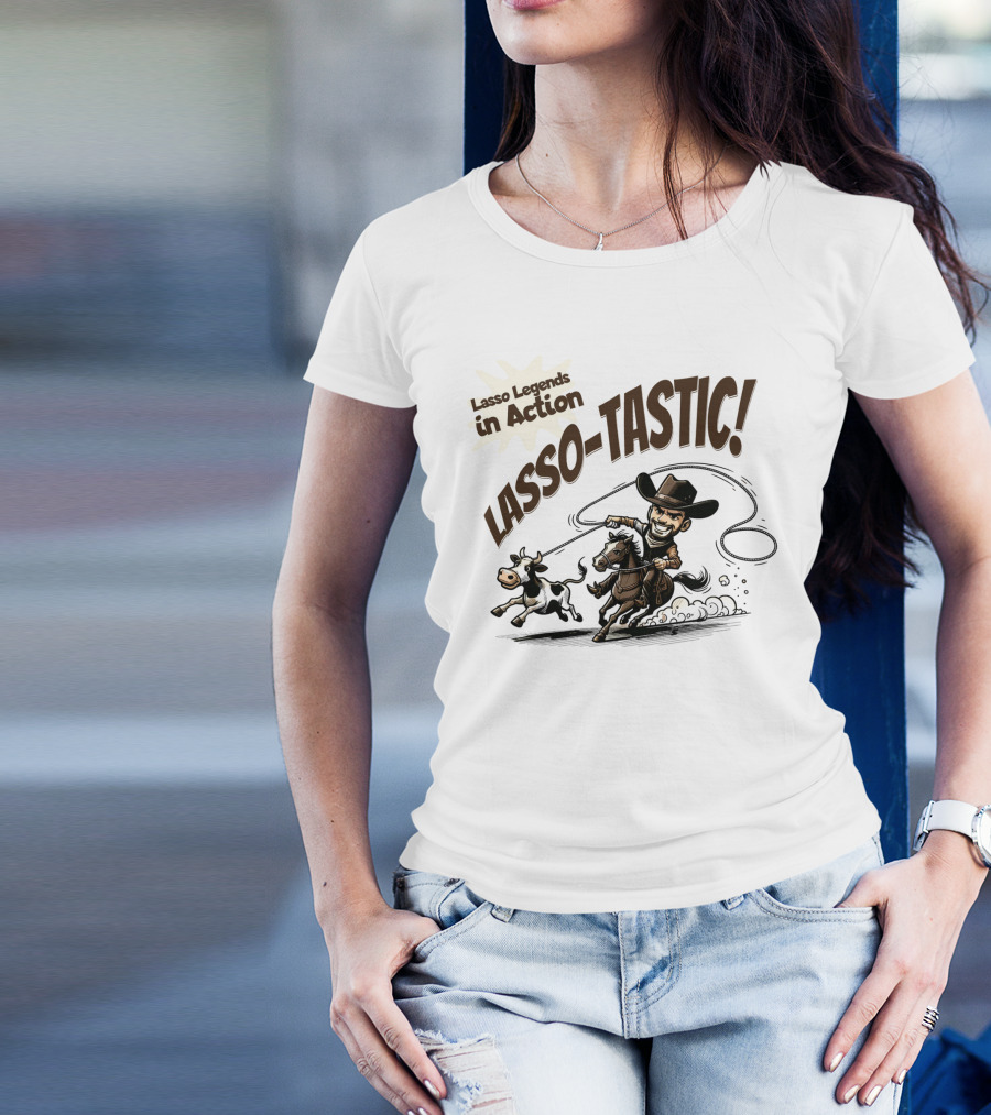 Lasso Legends In Action Lasso-Tastic Cowboy Adventure T-Shirt