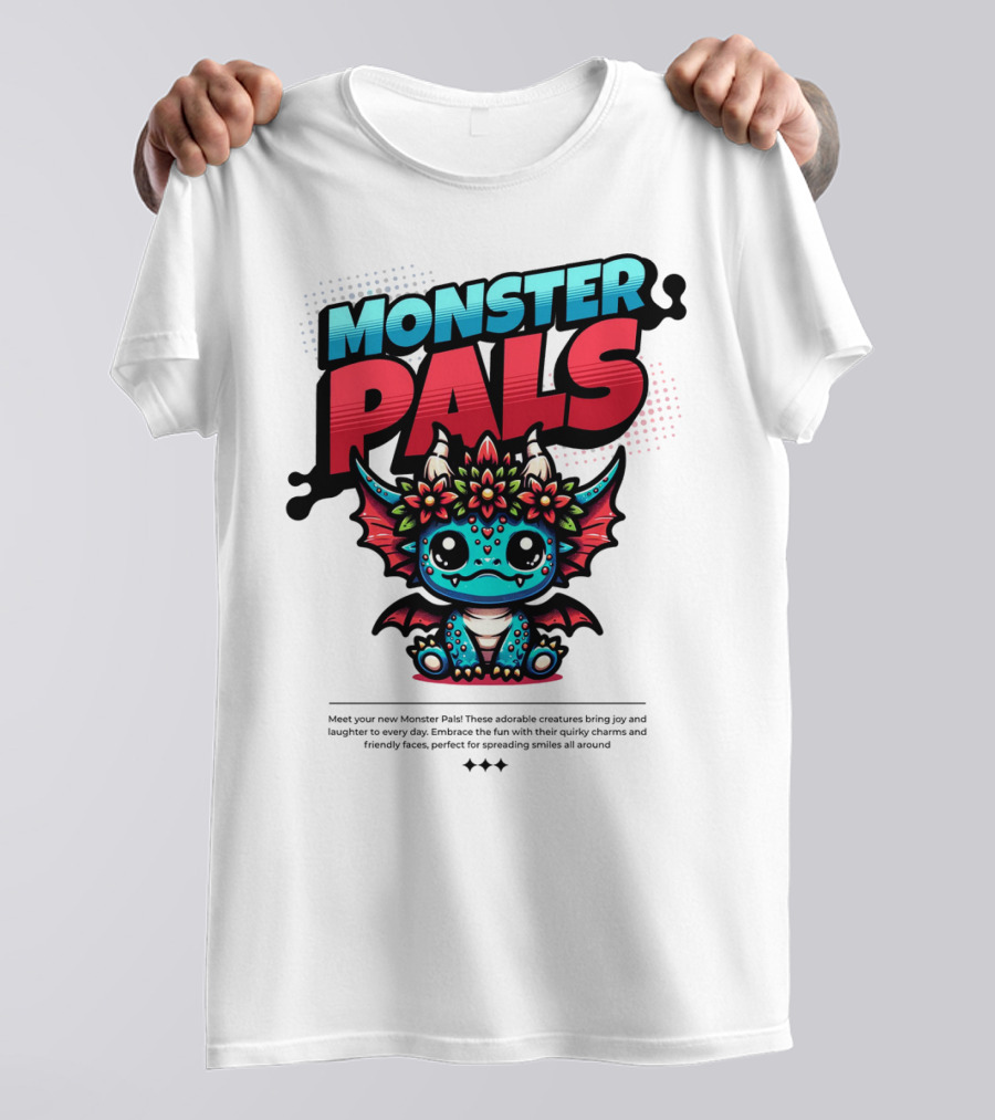 MONSTER PALS Adorable Creatures With Quirky Charm And Friendly Faces T-Shirt