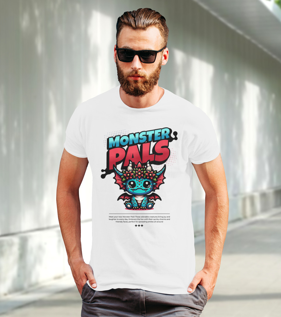 MONSTER PALS Adorable Creatures With Quirky Charm And Friendly Faces T-Shirt