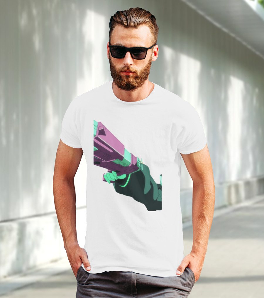 Rebecca Cyberpunk Edgerunners Aesthetic Gun T-Shirt