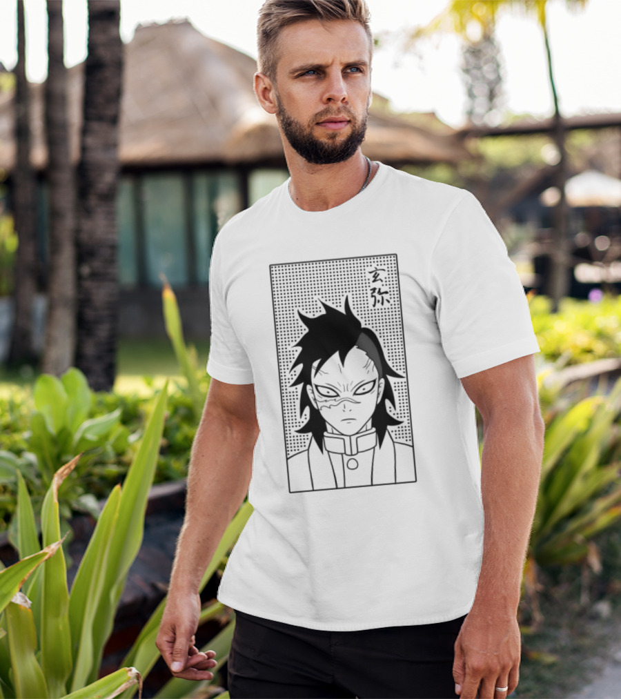 Genya Shinazugawa Manga Style Character T-Shirt