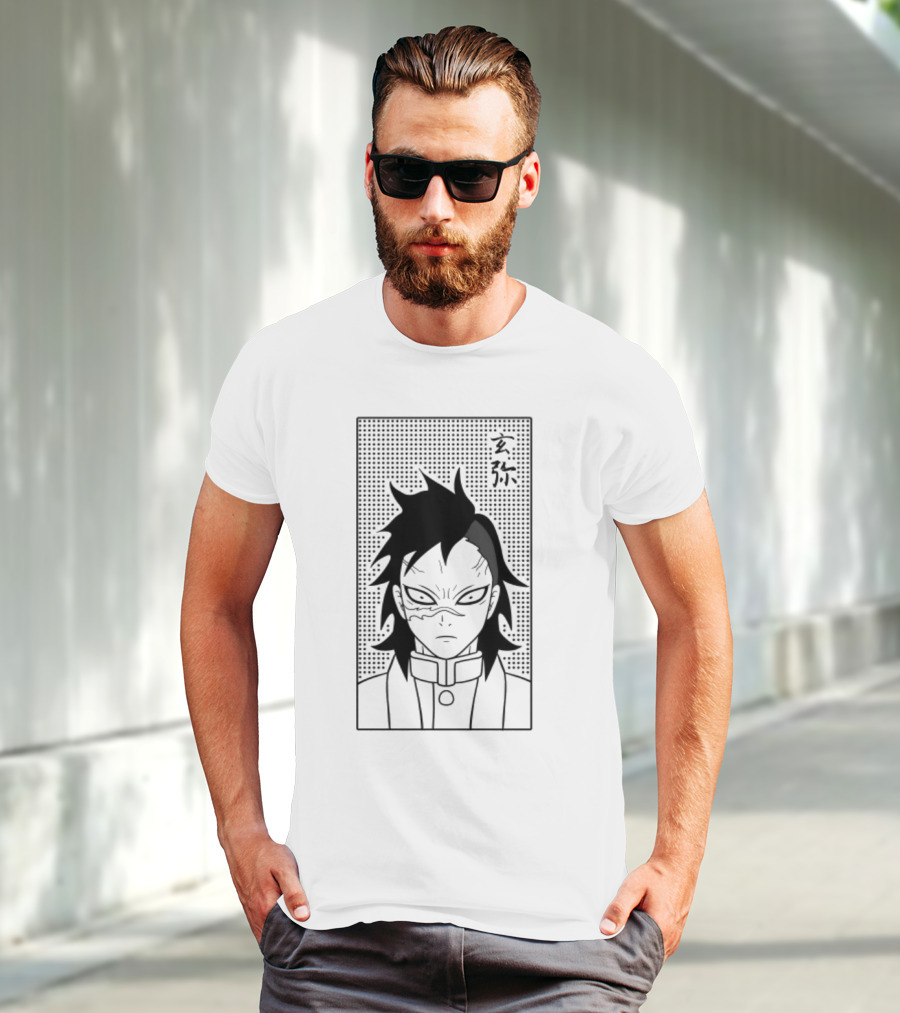Genya Shinazugawa Manga Style Character T-Shirt