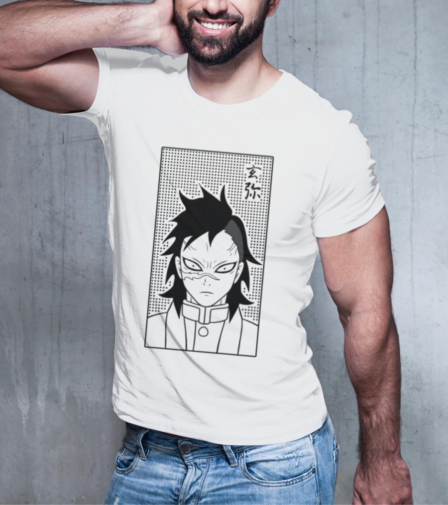 Genya Shinazugawa Manga Style Character T-Shirt