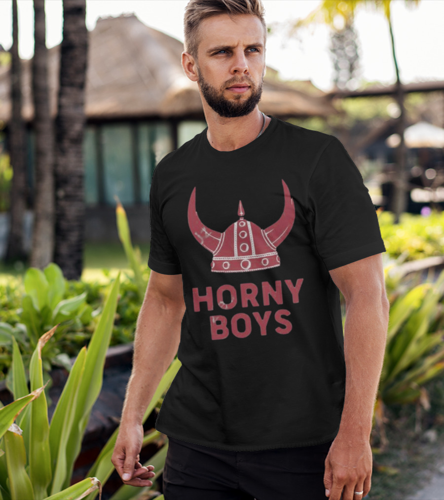 Horny Boys Viking Horned Helmet T-Shirt