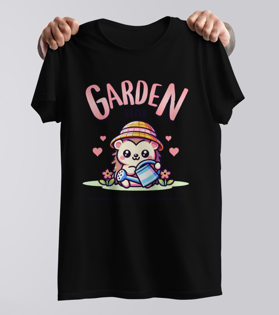 Garden Bliss Hedgehog Tends To Its Beautiful Garden T-Shirt
