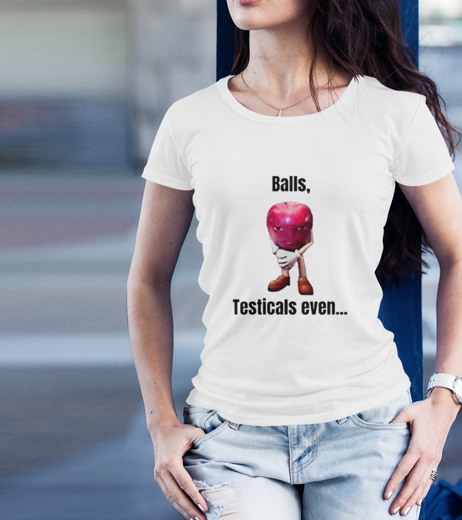 Balls Testicals Even Apple T-Shirt