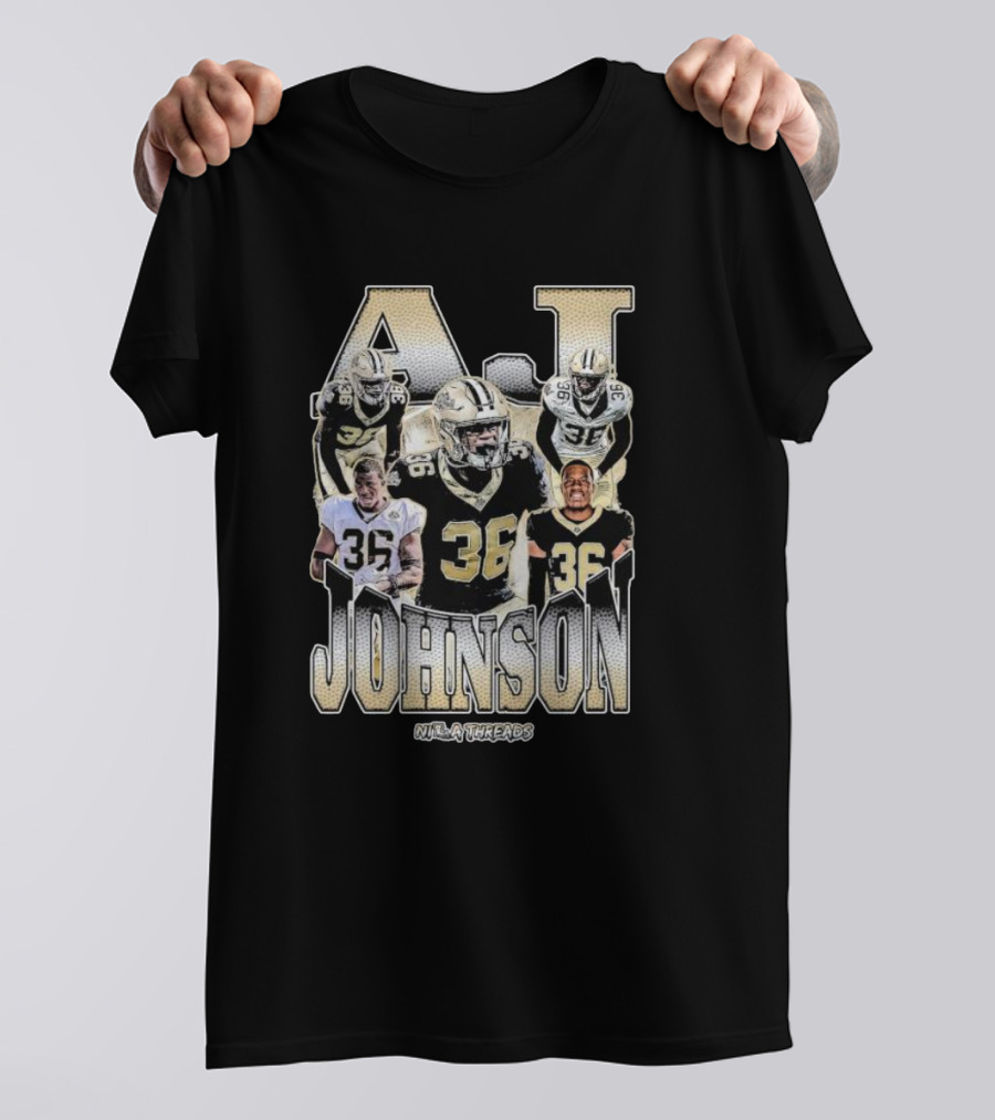 A.J. Johnson 36 NFL Threads T-Shirt