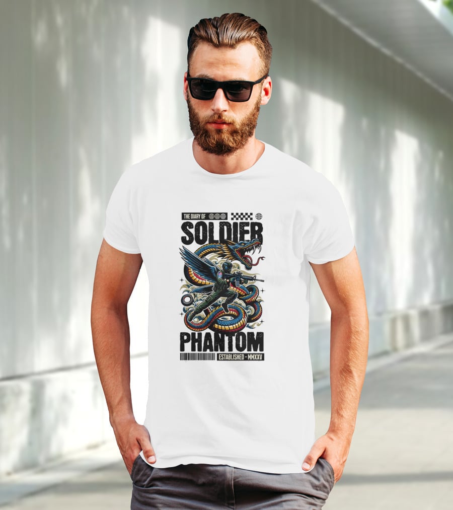 The Diary Of Soldier Phantom Established MMXXV T-Shirt