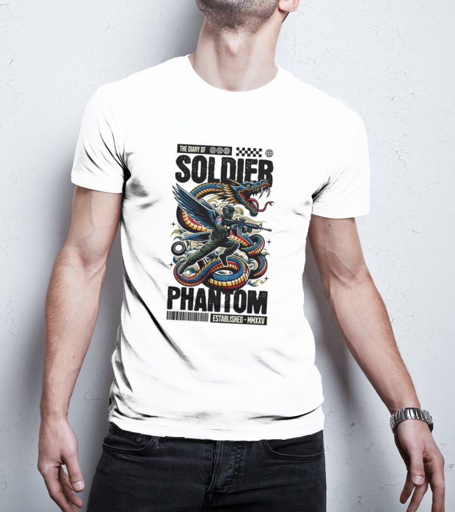The Diary Of Soldier Phantom Established MMXXV T-Shirt