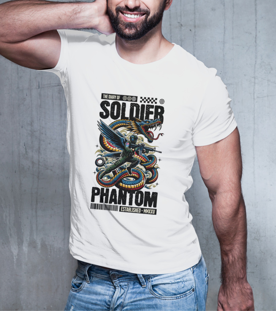 The Diary Of Soldier Phantom Established MMXXV T-Shirt