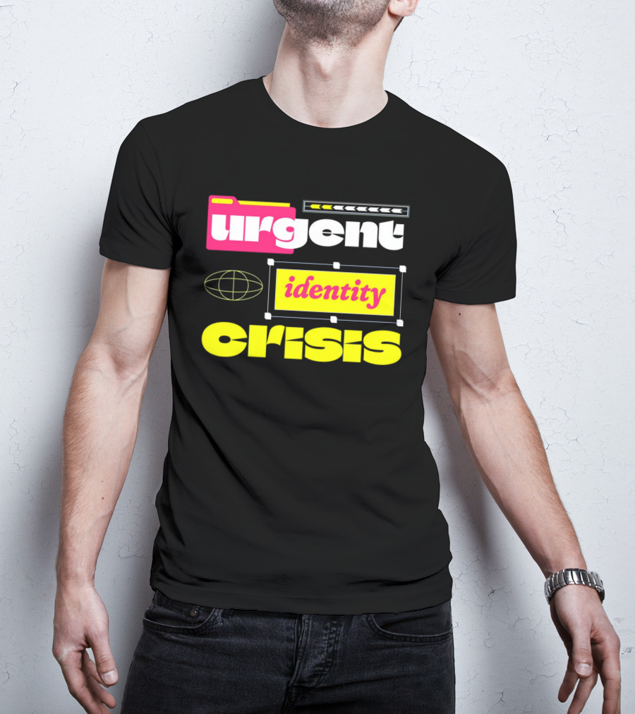 Urgent Identity Crisis Folder Globe T-Shirt