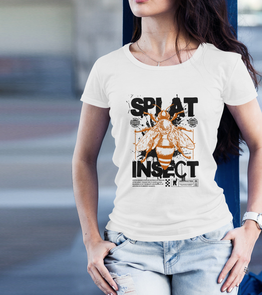 Splat Insect Restricted Warning T-Shirt