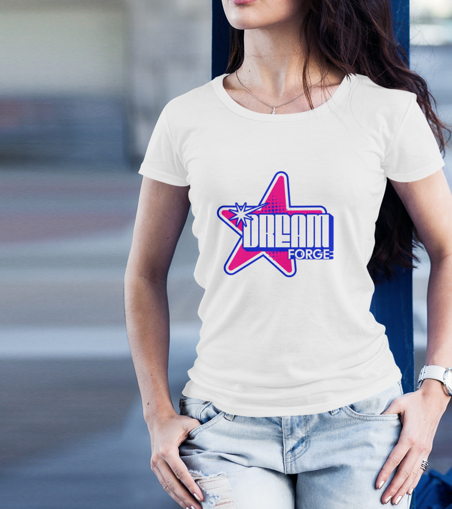 Dream Forge Star Bright Neon Retro T-Shirt