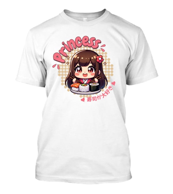 Princess Sushi Japanese Girl Cute T-Shirt