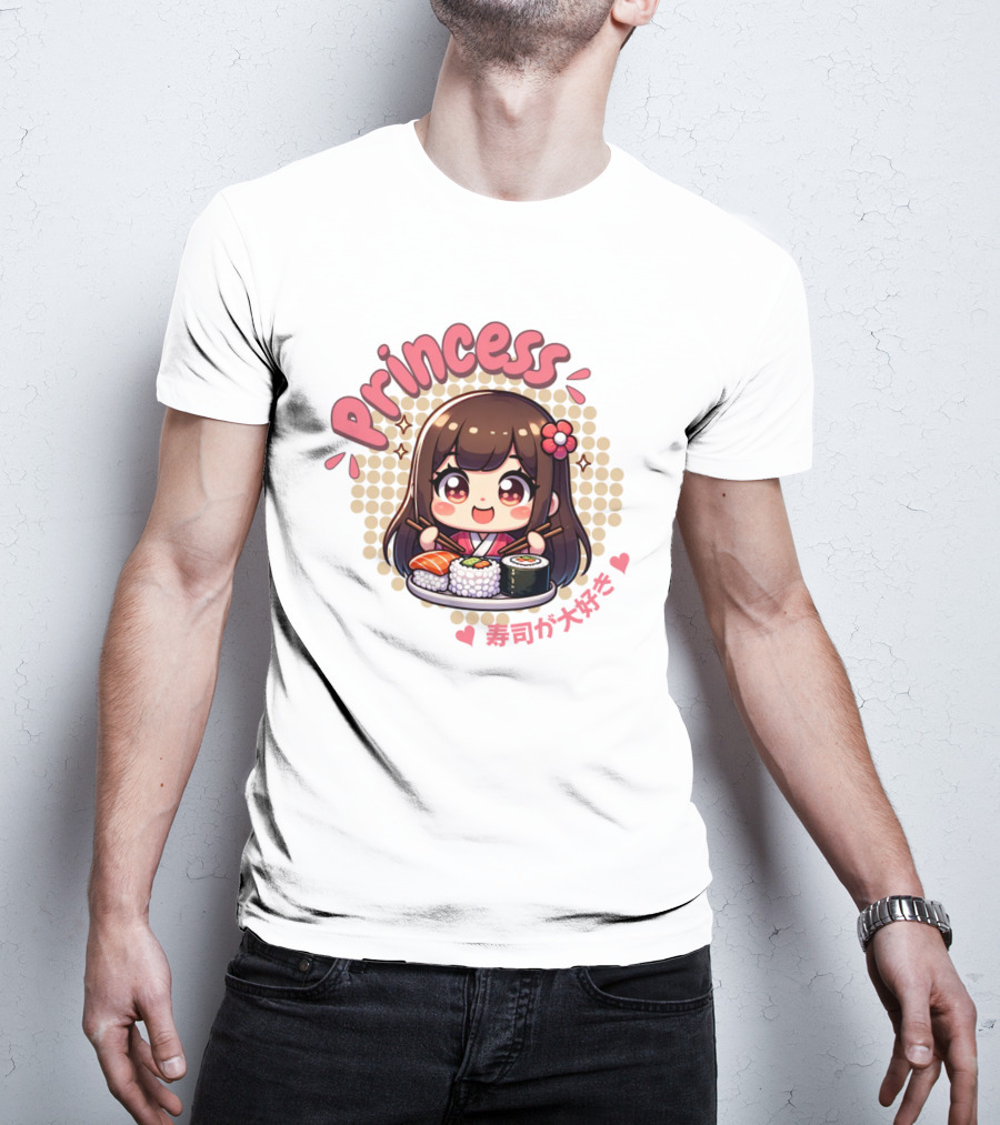 Princess Sushi Japanese Girl Cute T-Shirt