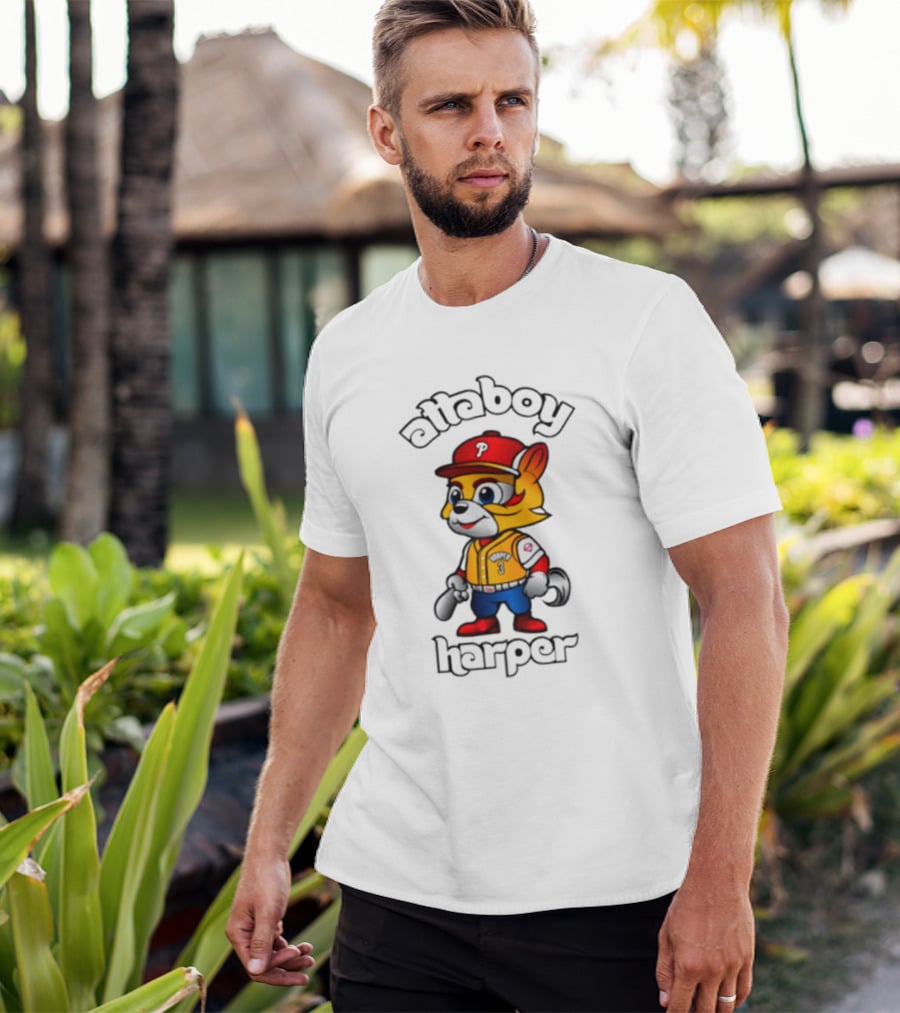 Atta Boy Harper Philly Cartoon Baseball Character T-Shirt