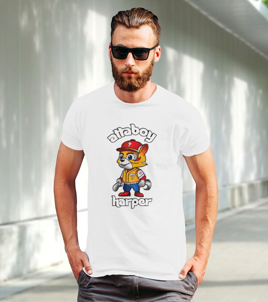 Atta Boy Harper Philly Cartoon Baseball Character T-Shirt