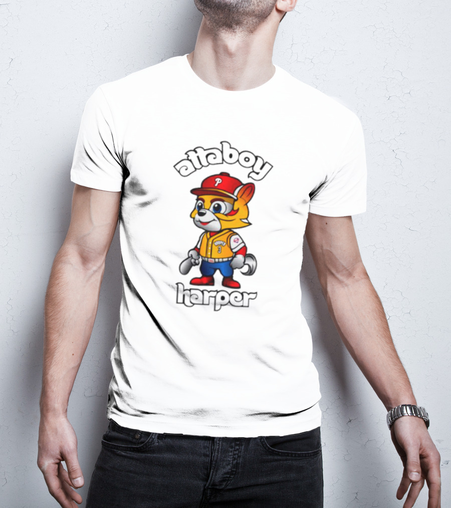 Atta Boy Harper Philly Cartoon Baseball Character T-Shirt