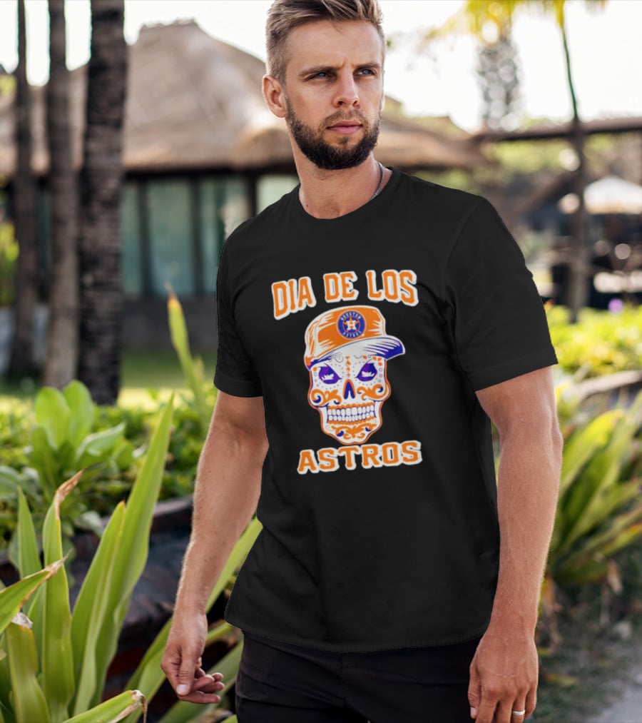 Dia De Los Astros Houston Sugar Skull T-Shirt