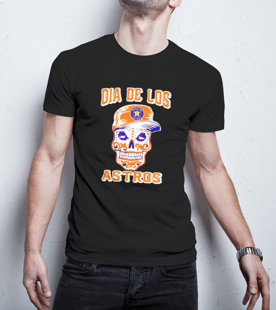 Dia De Los Astros Houston Sugar Skull T-Shirt
