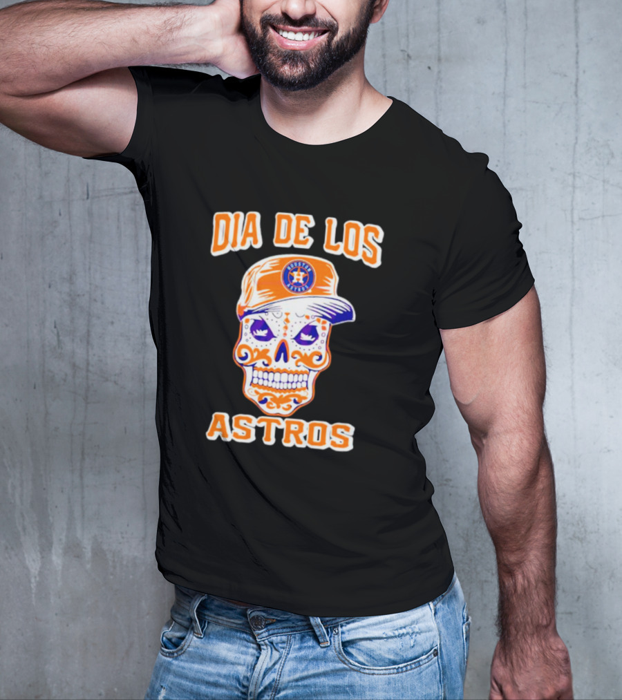 Dia De Los Astros Houston Sugar Skull T-Shirt