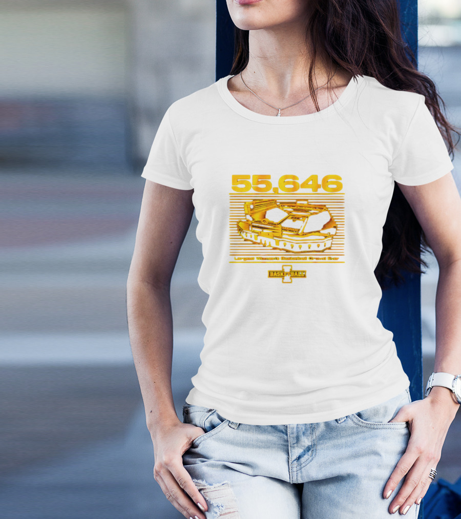 55,646 Largest Women's Basketball Crowd Ever Iowa Basketball Kinnick T-Shirt