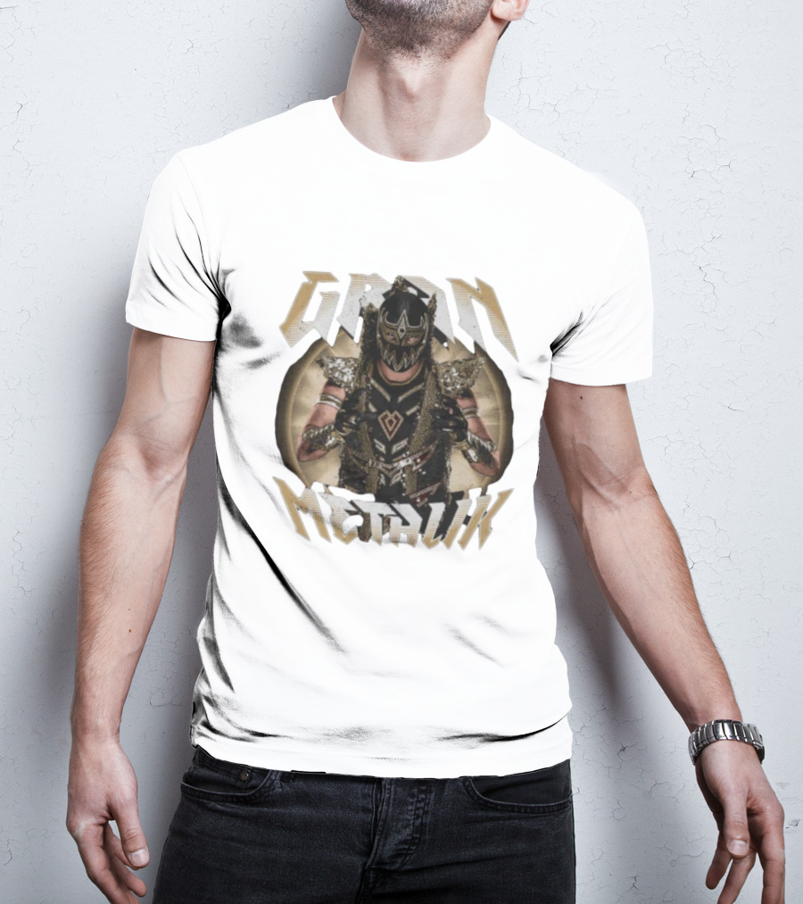 Gran Metalik Wrestling Masked Warrior Pose T-Shirt