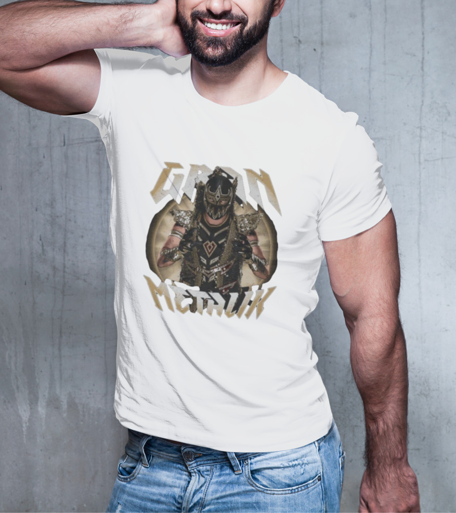 Gran Metalik Wrestling Masked Warrior Pose T-Shirt