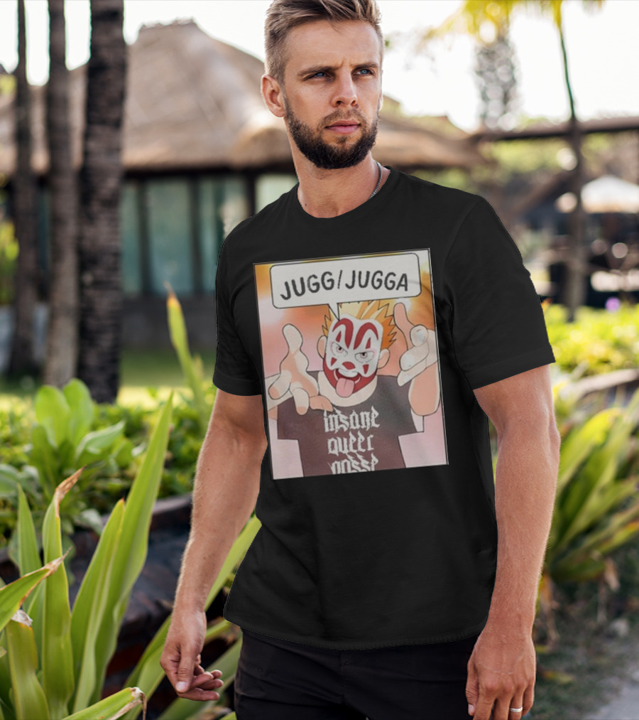 Jugg Jugga Insane Queer Posse Cartoon Character Clown Face T-Shirt