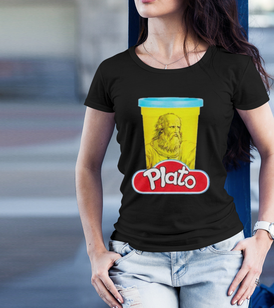 Plato Philosopher Meets Play Doh Parody Mashup T-Shirt