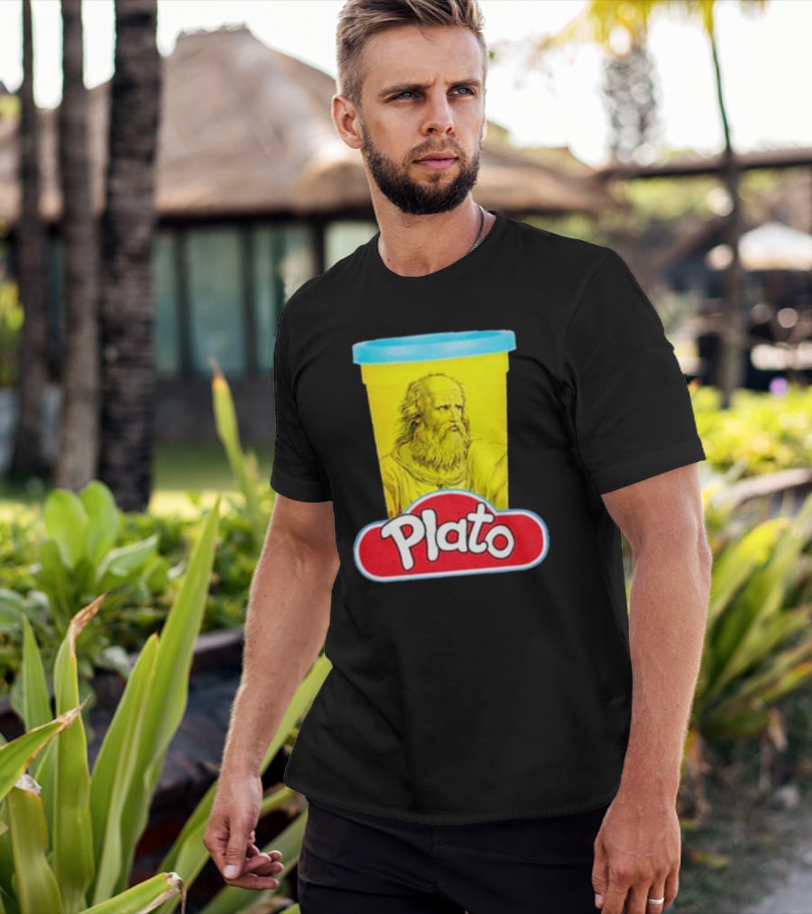 Plato Philosopher Meets Play Doh Parody Mashup T-Shirt