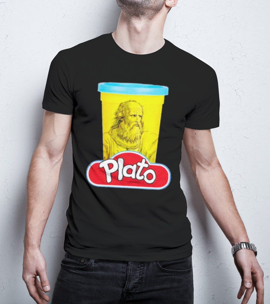 Plato Philosopher Meets Play Doh Parody Mashup T-Shirt